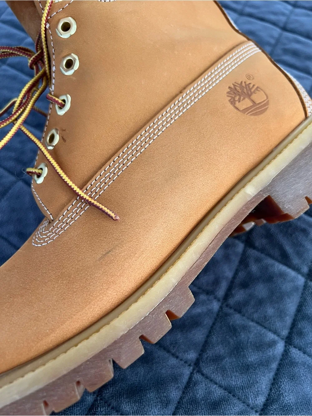 Timberland Boots Shoes Men’s Size 9.5 Wheat Nubuck High Top Lace Up